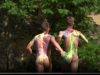 Outdoor-naked-paint-fight-Pip-Caulfield-Fabien-Jacq-shower-off-jerking-big-uncut-dicks-14-gay-porn-pics