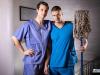 Hot-young-hospital-nurse-Benjamin-Blue-bends-to-receive-horny-hunk-Clark-Delgatys-massive-thick-dick-2-gay-porn-pics