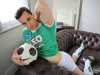Hot-Aussie-footballer-Ren-Williams-strips-sexy-jockstrap-socks-wanking-huge-cum-load-BentleyRace-002-porno-pics-gay