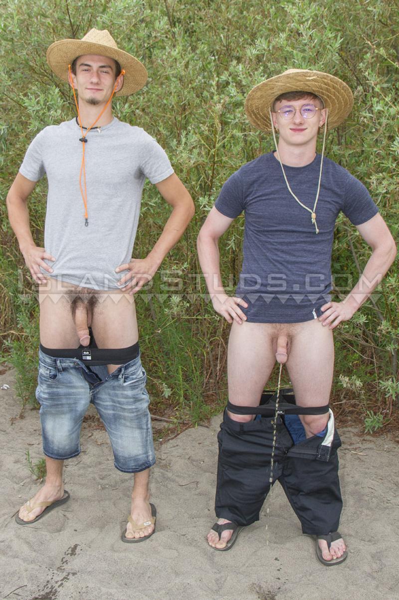Two-straight-lads-Adam-Felix-Maze-in-black-jock-straps-exchange-blow-jobs-in-the-shower-1-gay-porn-pics